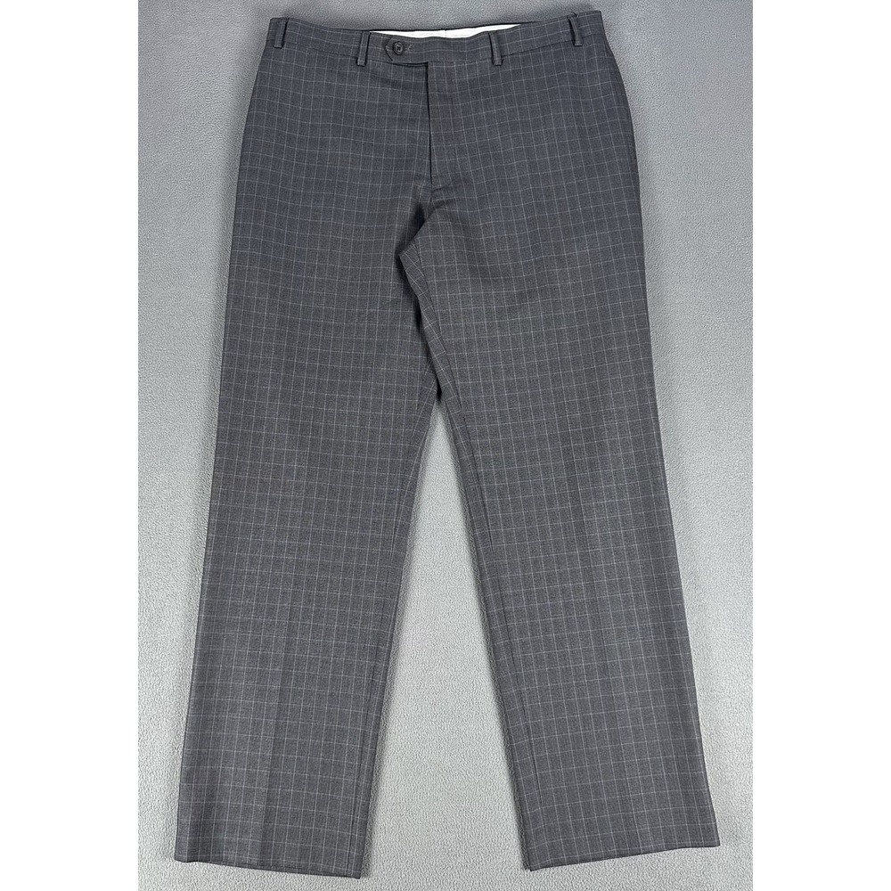 Ralph Ralph Lauren Pants Slacks 36x32 Grey Glen Plaid Old Money Trousers Dress